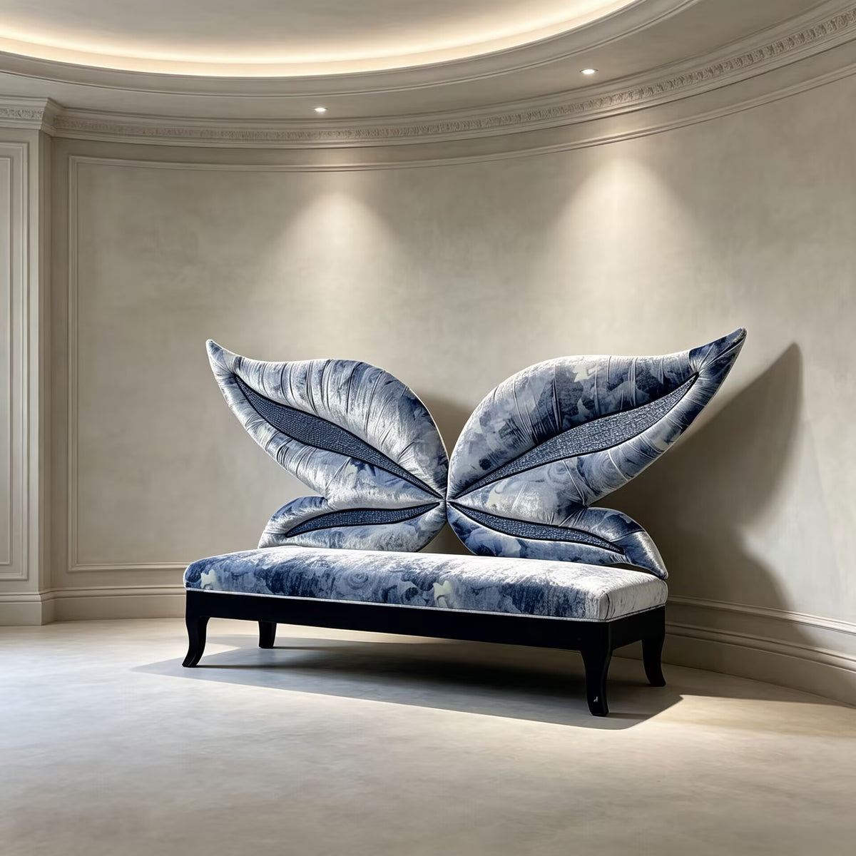Madame Butterfly Living Room Designer High Quality Art Fabric Sofa
