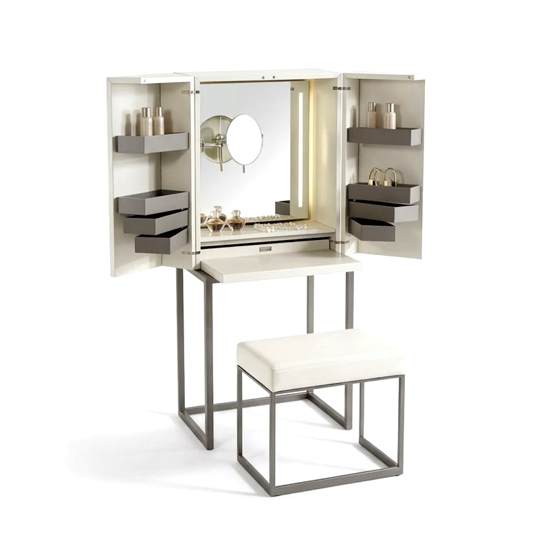 Magic Cube Italian Luxurious Bedroom Solid Wood Dressing Table