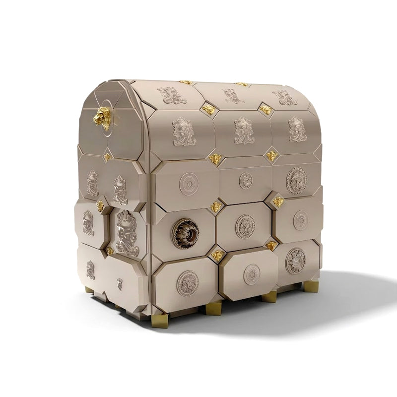 Maharaja Unique Creativity Solid Wood Metal Jewelry Cabinet