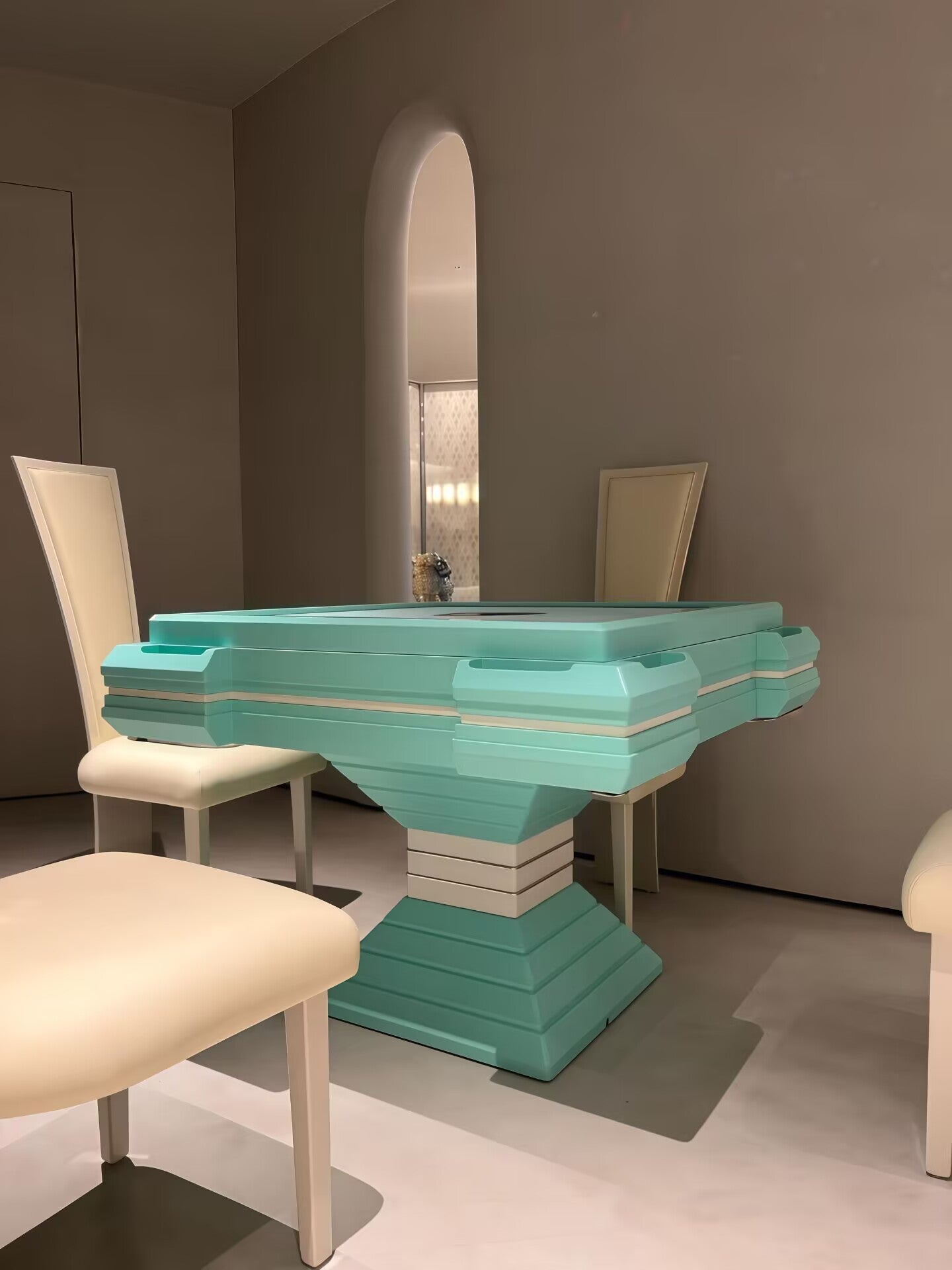 Ming Luxury Fully Automatic Solid Wood Designer Mahjong Machine