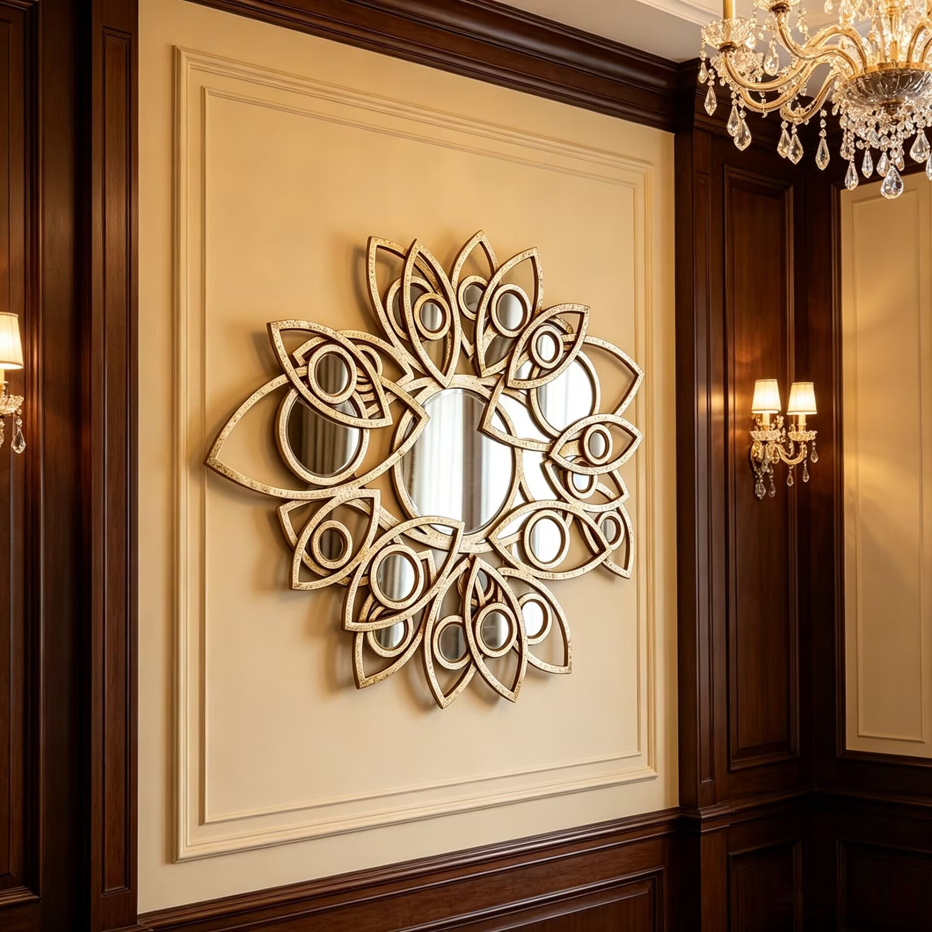 Neapoli Italian Luxurious Irregular Unique Creativity Decorative Mirror