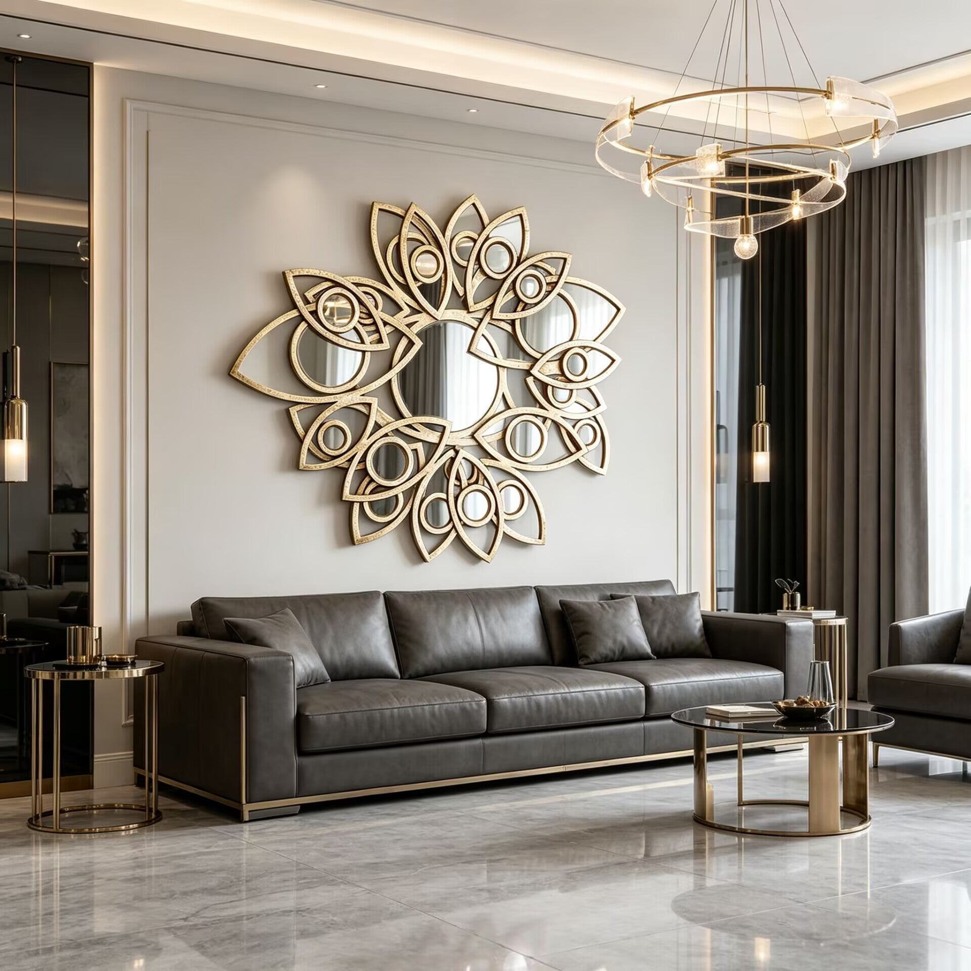 Neapoli Italian Luxurious Irregular Unique Creativity Decorative Mirror