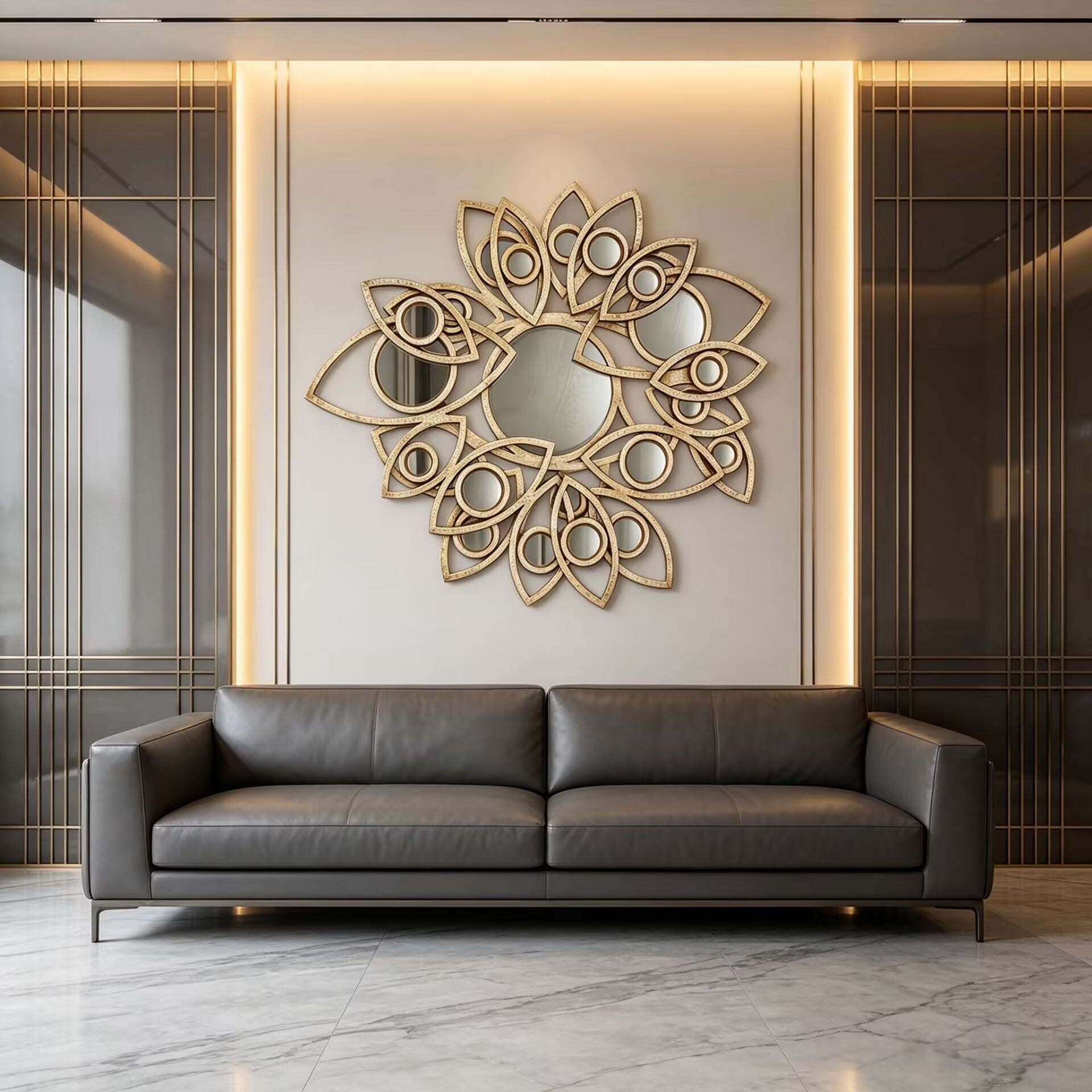 Neapoli Italian Luxurious Irregular Unique Creativity Decorative Mirror