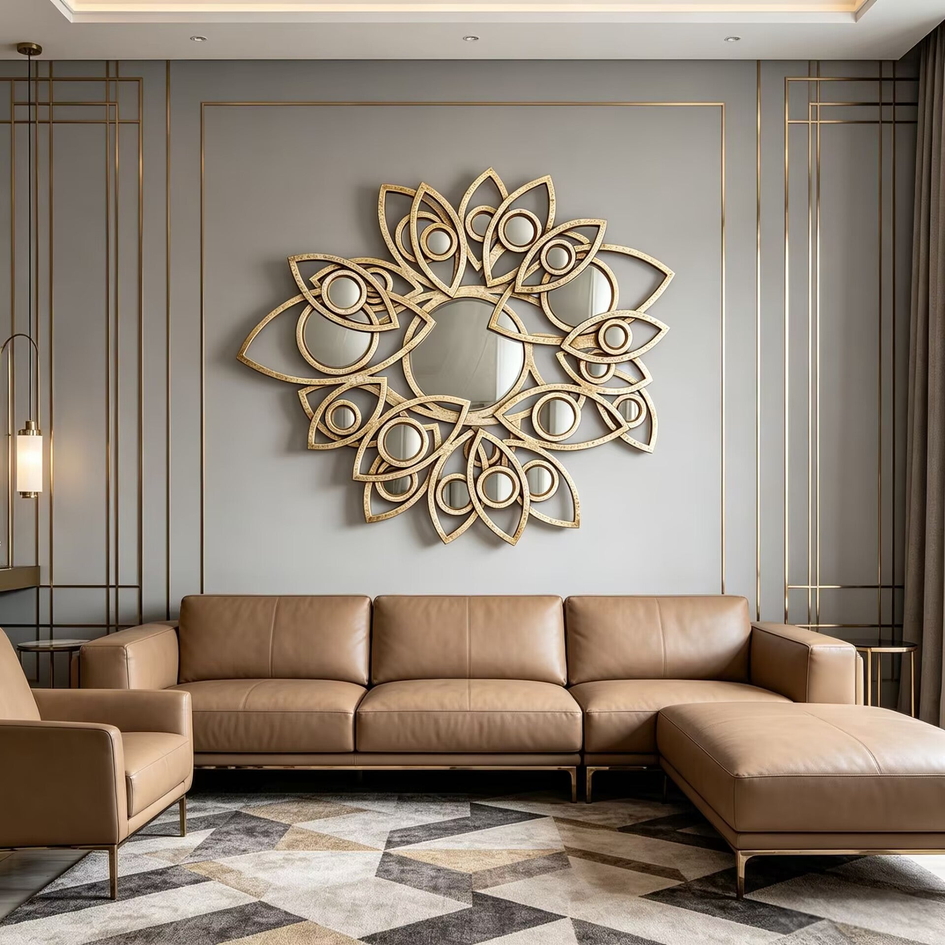 Neapoli Italian Luxurious Irregular Unique Creativity Decorative Mirror
