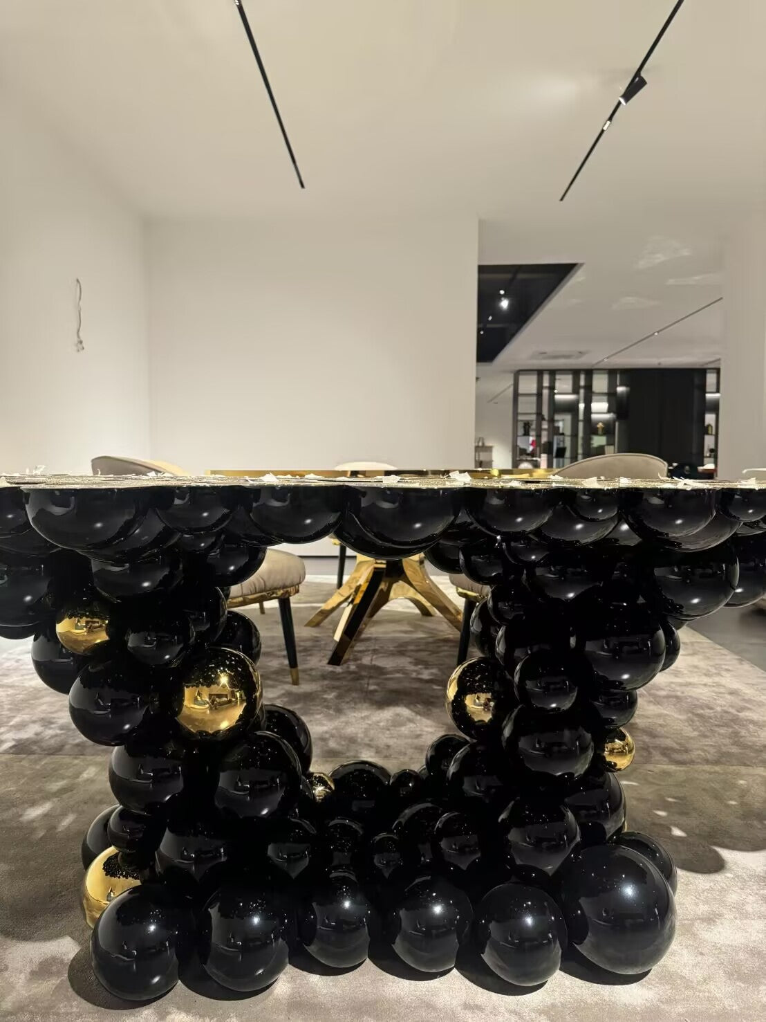 NEWTON Modern light luxury creative stainless minimalist DINING TABLE