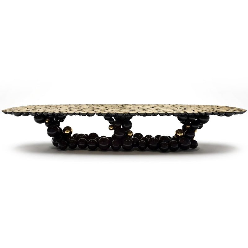 Newton Villa Unique High-End Metal Spherical Stacking Xl Dining Table