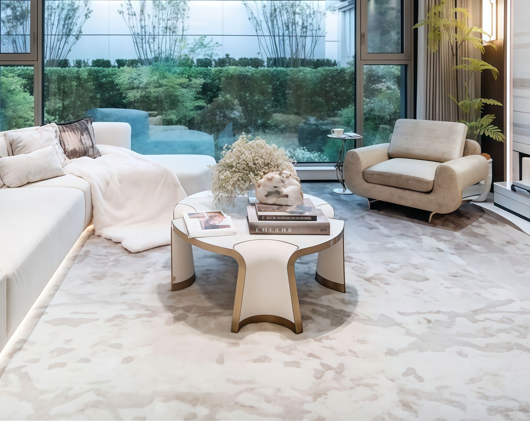 Nymphea Luxury Artistic Marble Creative Irregular Coffee Table