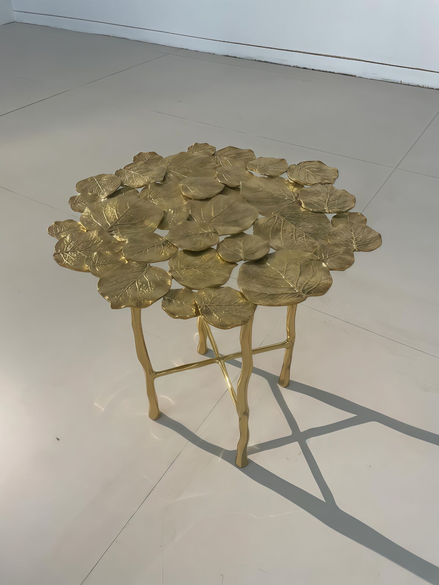 Nymphea Designer Luxury Artistic Creative Premium Brass Side Table