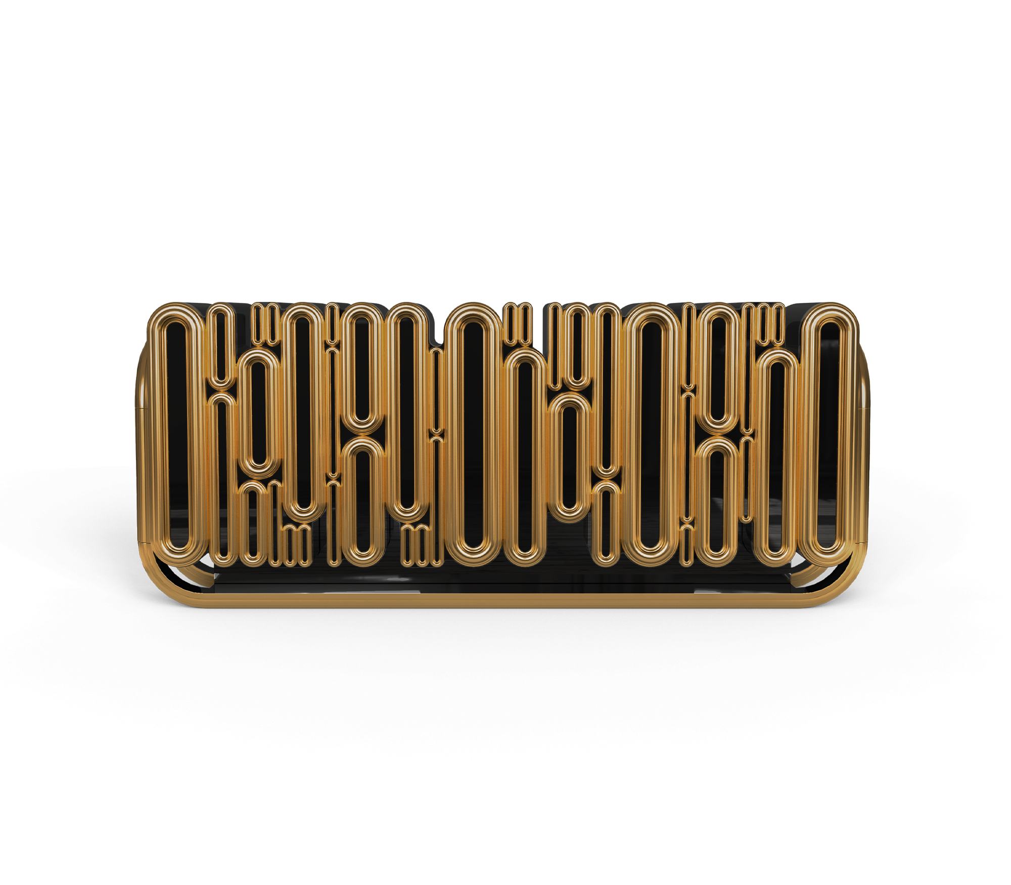 OBLONG GOLD High-end solid wood art decorative sideboard