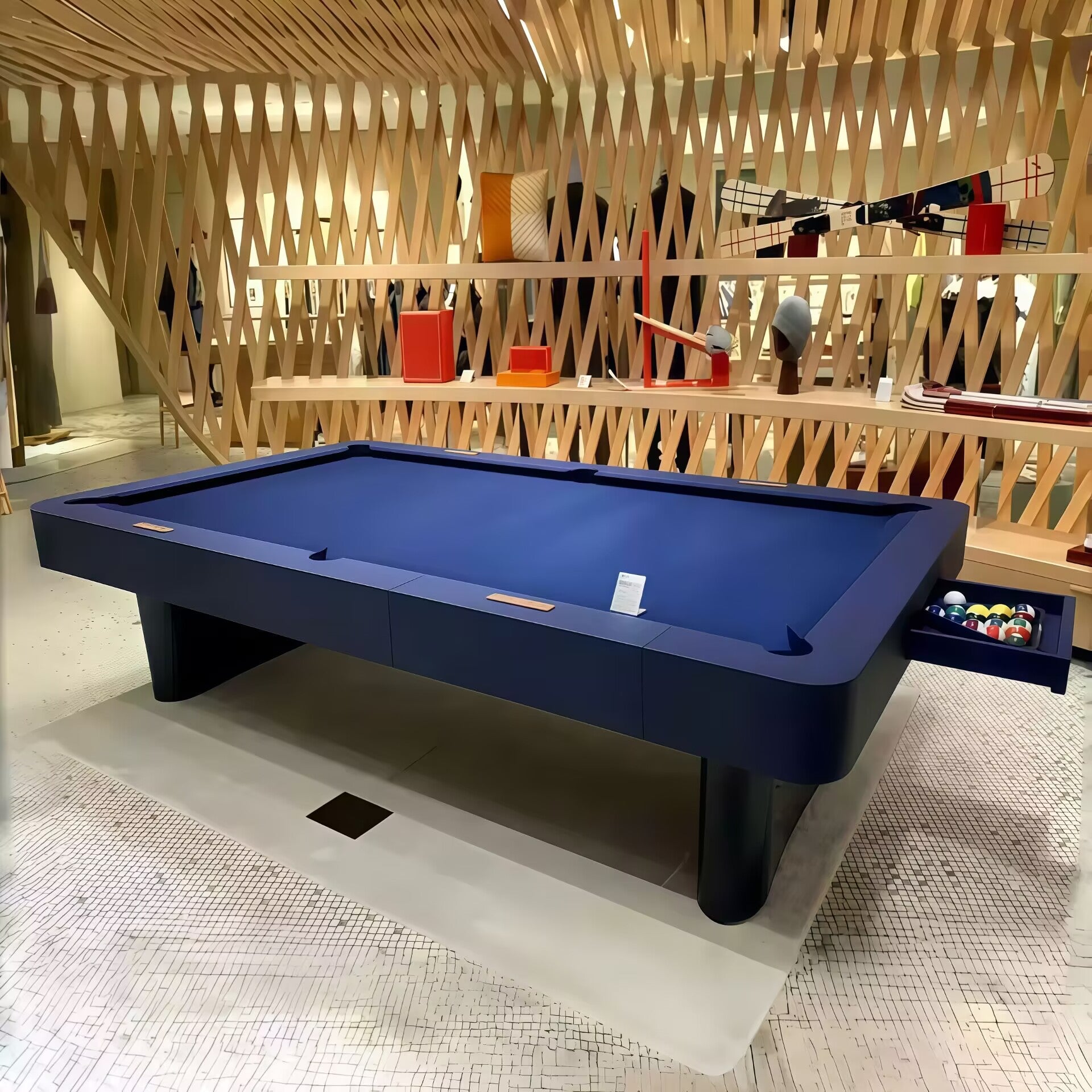 Off Piste Luxury Creative Leather Nine-Ball Standard Billiard Table