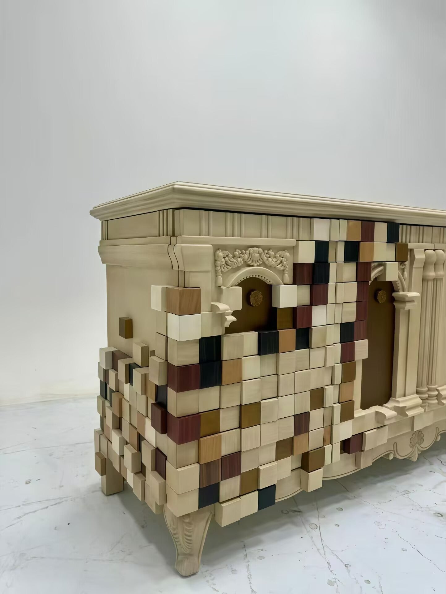 PICCADILLY Neoclassical Creative Art Solid Wood Sideboard