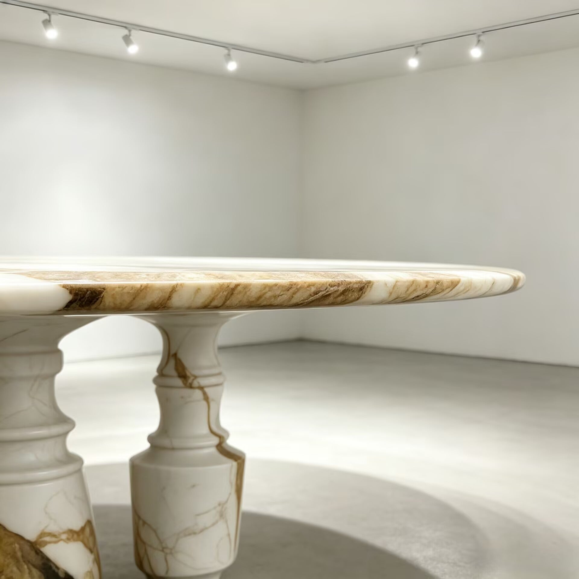 Pietra Oval Estremoz Villa Modern Minimalist Artistic Dining Table