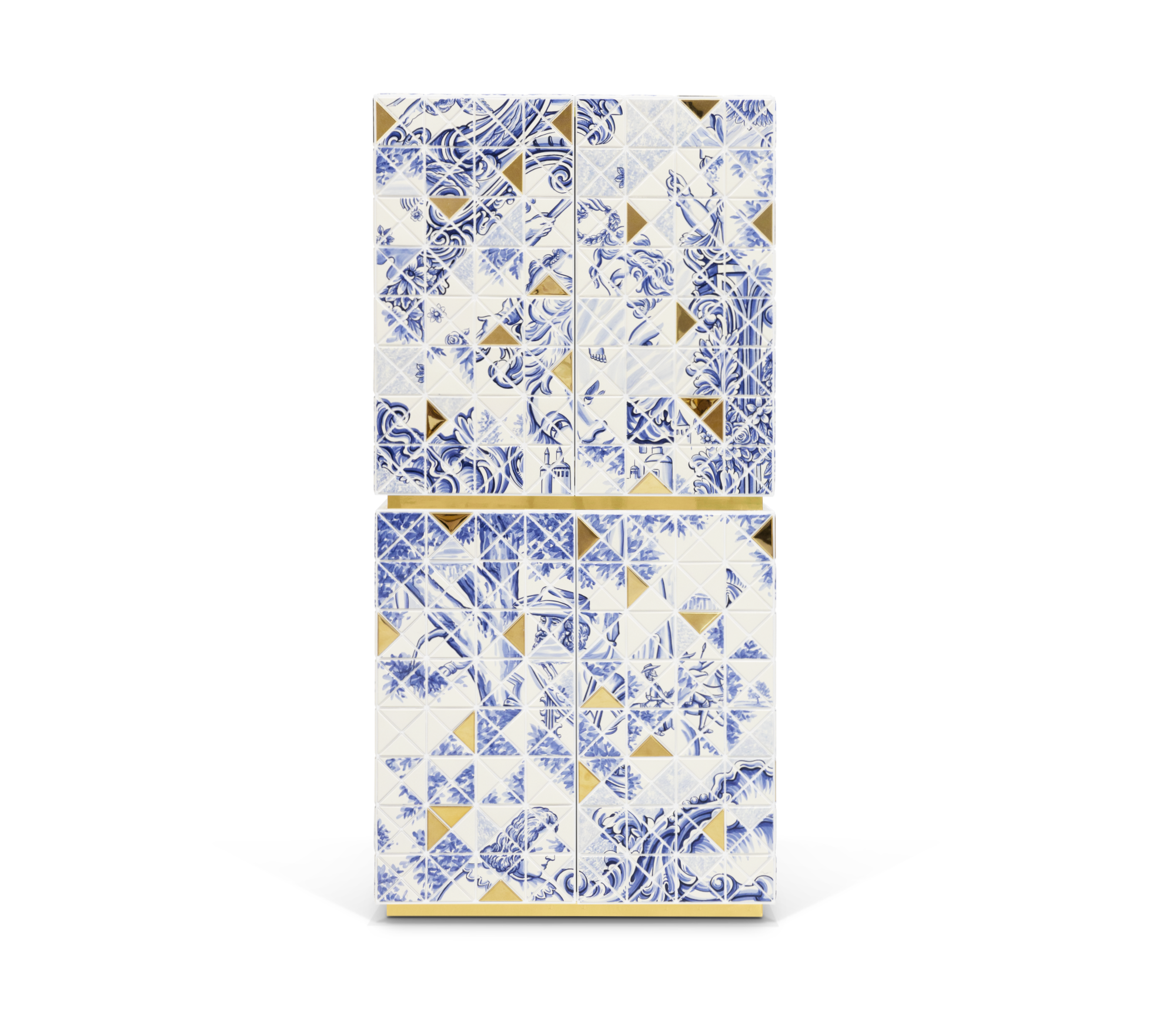 PIXEL II HERITAGE High-end solid wood painted wine cabinet