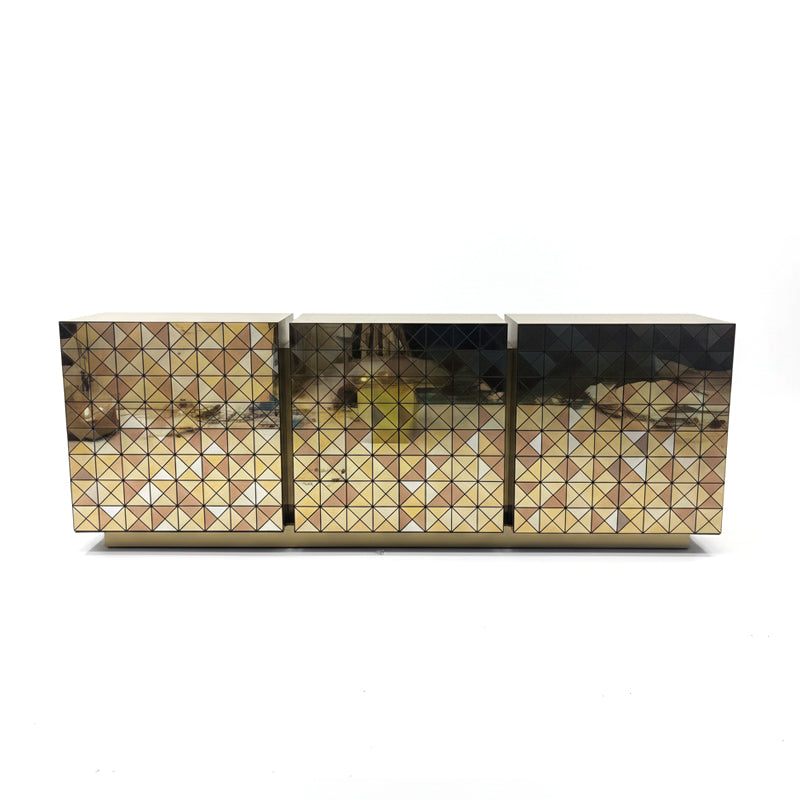 PIXEL ANODIZED High-end luxury artistic metal custom sideboard