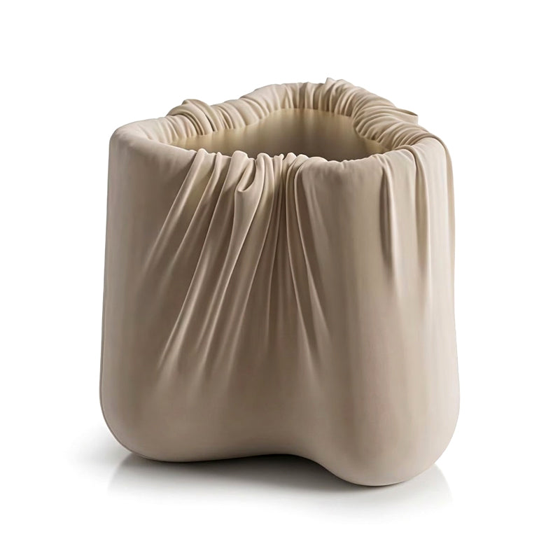 Pamukkale Italian Creativity Upscale Solid Wood Fabric Side Table