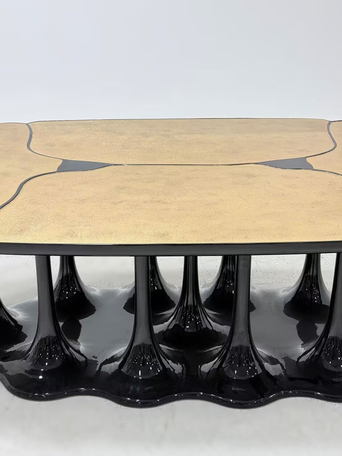 Pangea Designer Irregular Minimalist Stainless Steel Dining Table