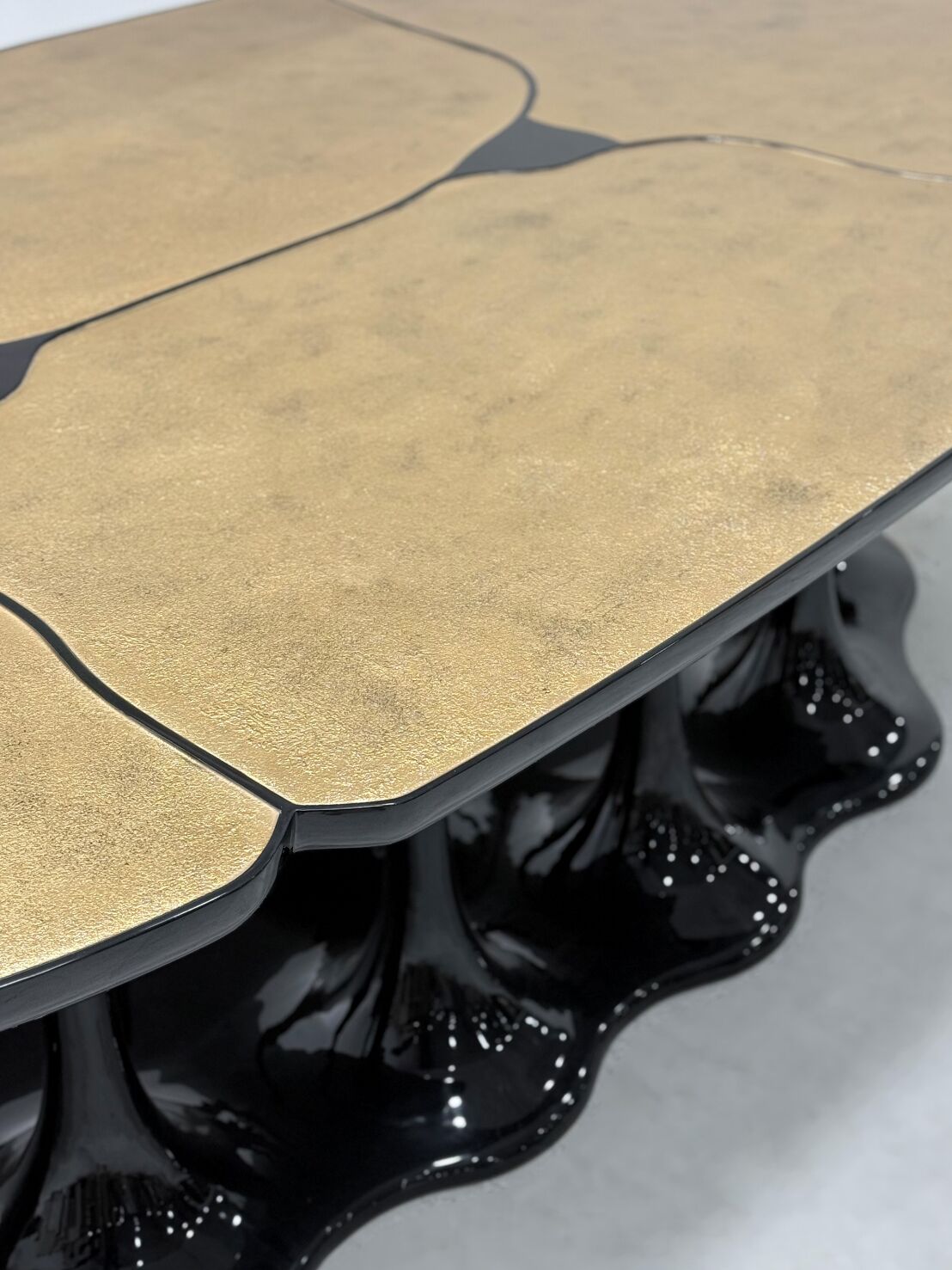 Pangea Designer Irregular Minimalist Stainless Steel Dining Table