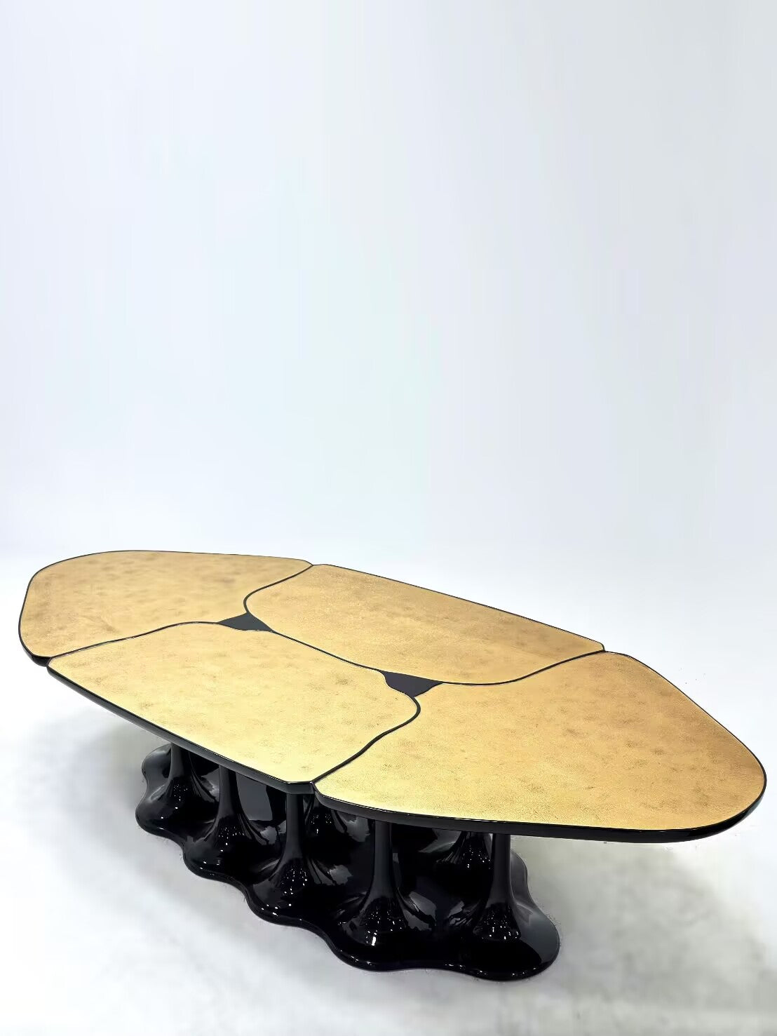 Pangea Designer Irregular Minimalist Stainless Steel Dining Table