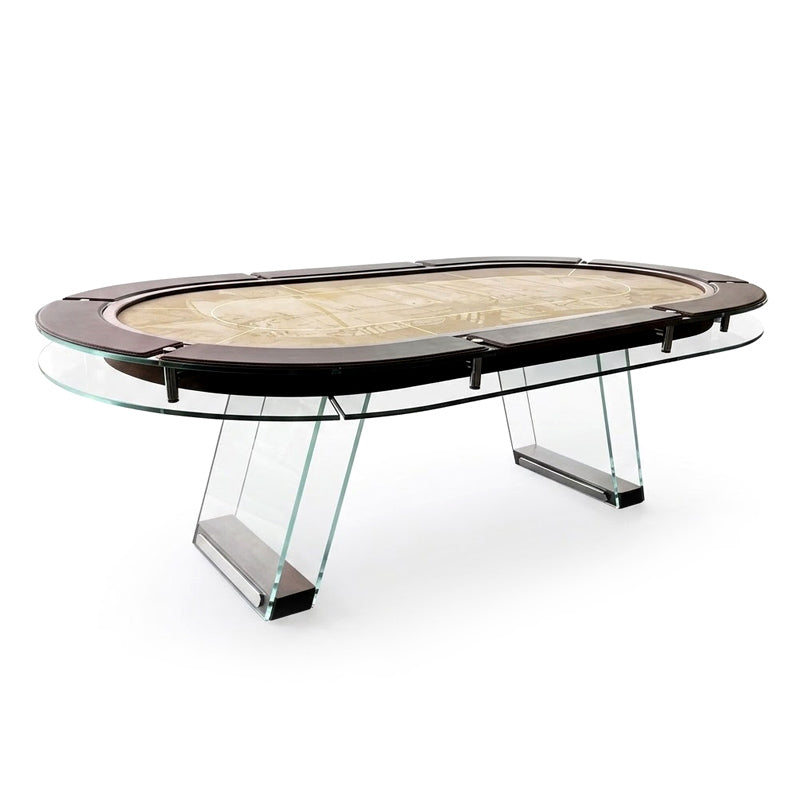 Villa Interior High-End Unique Creativity Tempered Glass Poker Table
