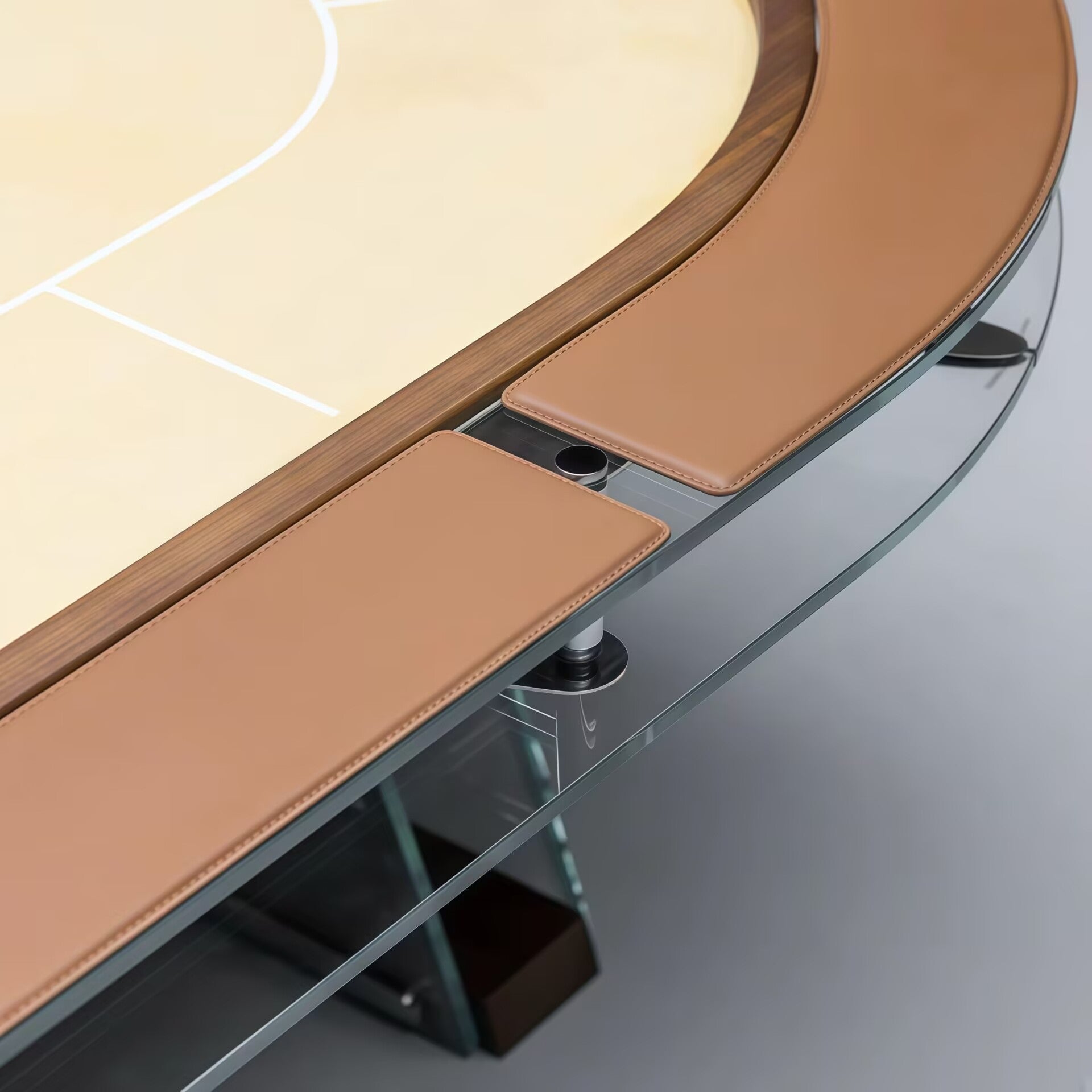 Villa Interior High-End Unique Creativity Tempered Glass Poker Table