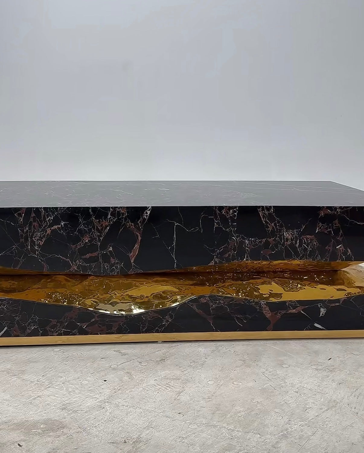 QUARRY PORTORO MARBLE CENTER TABLE  High-end marble coffee table