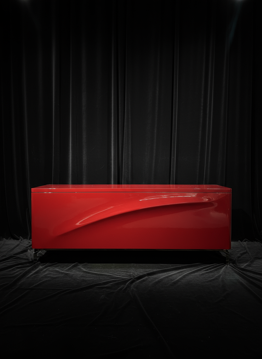 Red Wine Cabinet Lift type Luminous luxury furniture