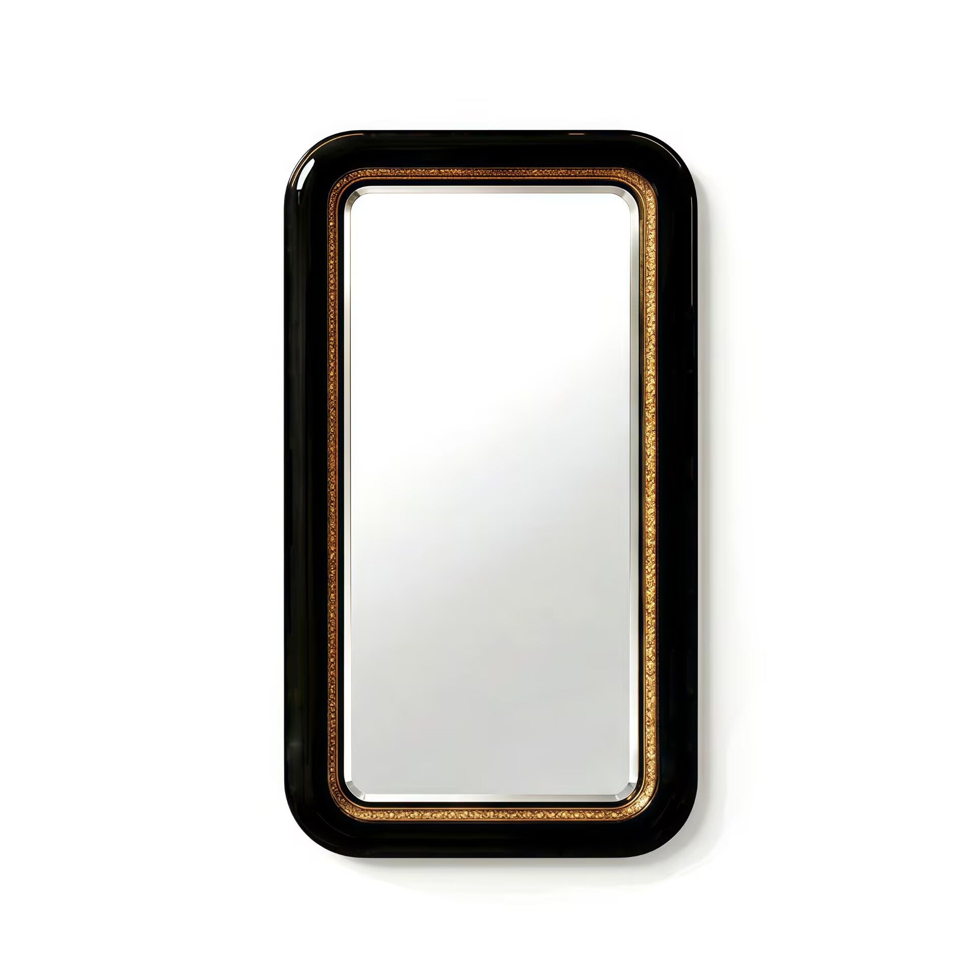 Ring Italian Upscale Minimalist Solid Wood Rectangular Mirror