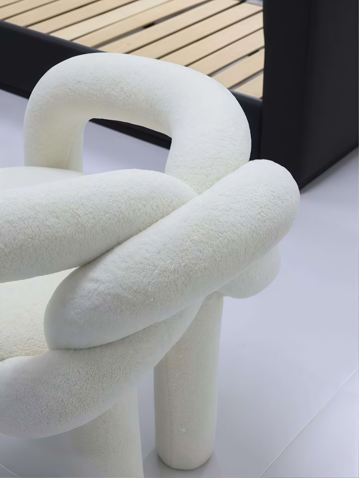 Shibari Italian Designer Creative Irregular Fabric Armchairs