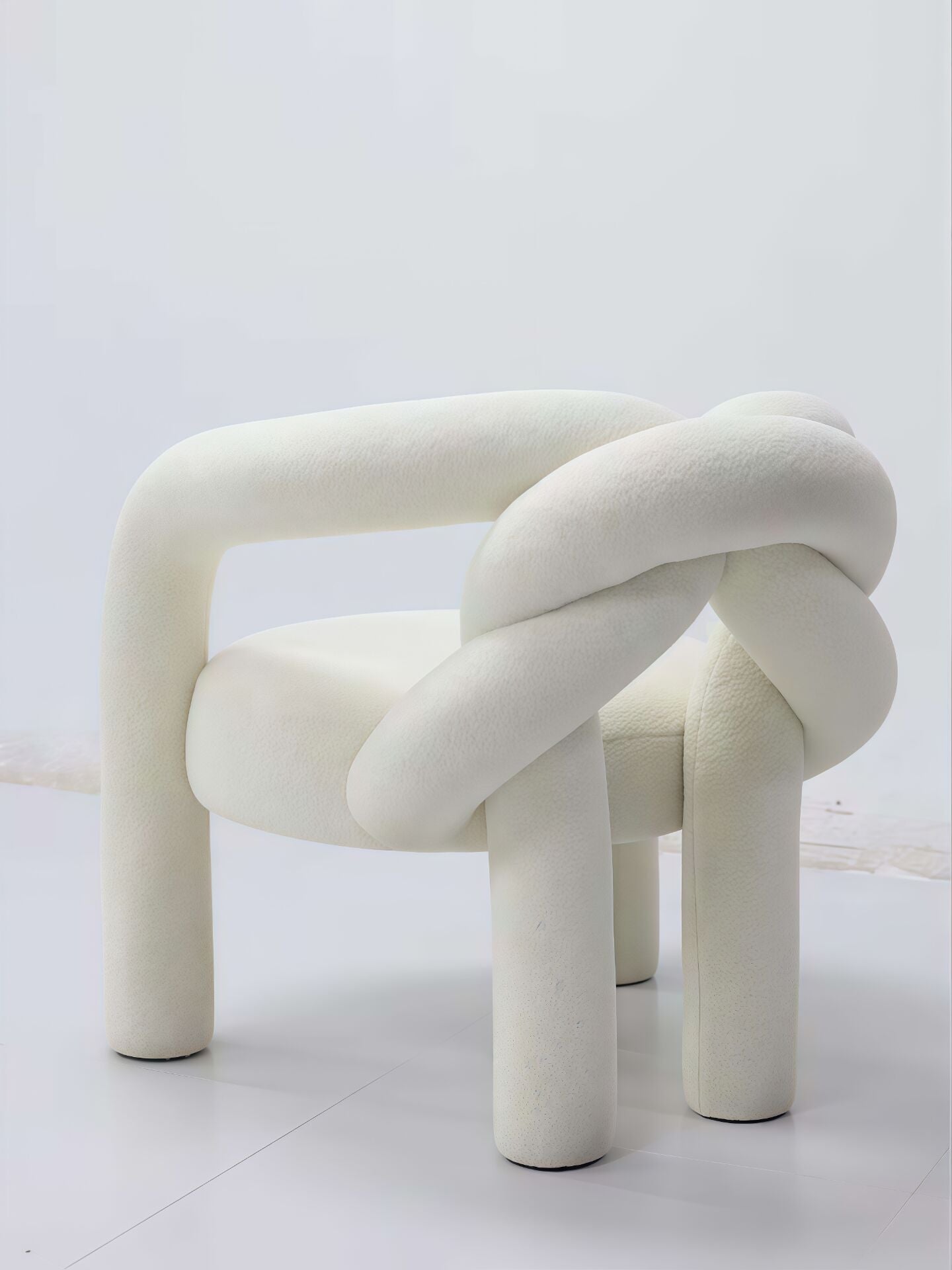 Shibari Italian Designer Creative Irregular Fabric Armchairs