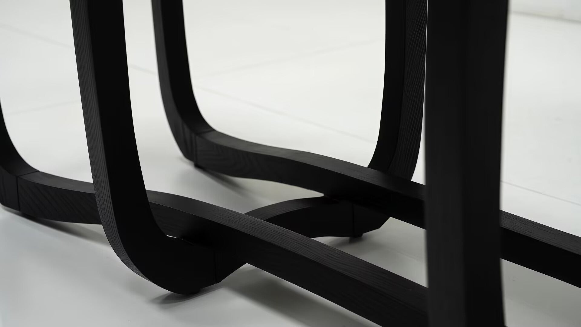 Sinuous Upscale Unique Solid Wood Designer Metal Console