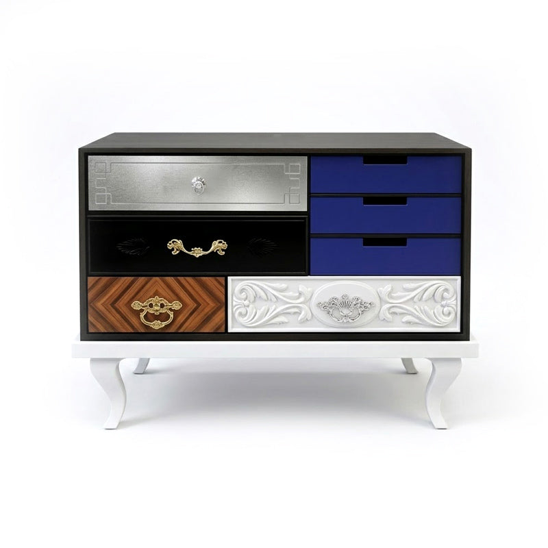 Soho Luxurious Unique Creativity High-End Solid Wood Nightstand