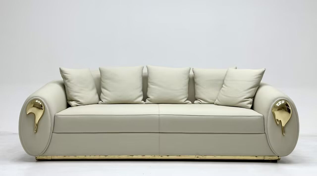 SOLEIL Italian minimalist high-end art genuine leather sofa