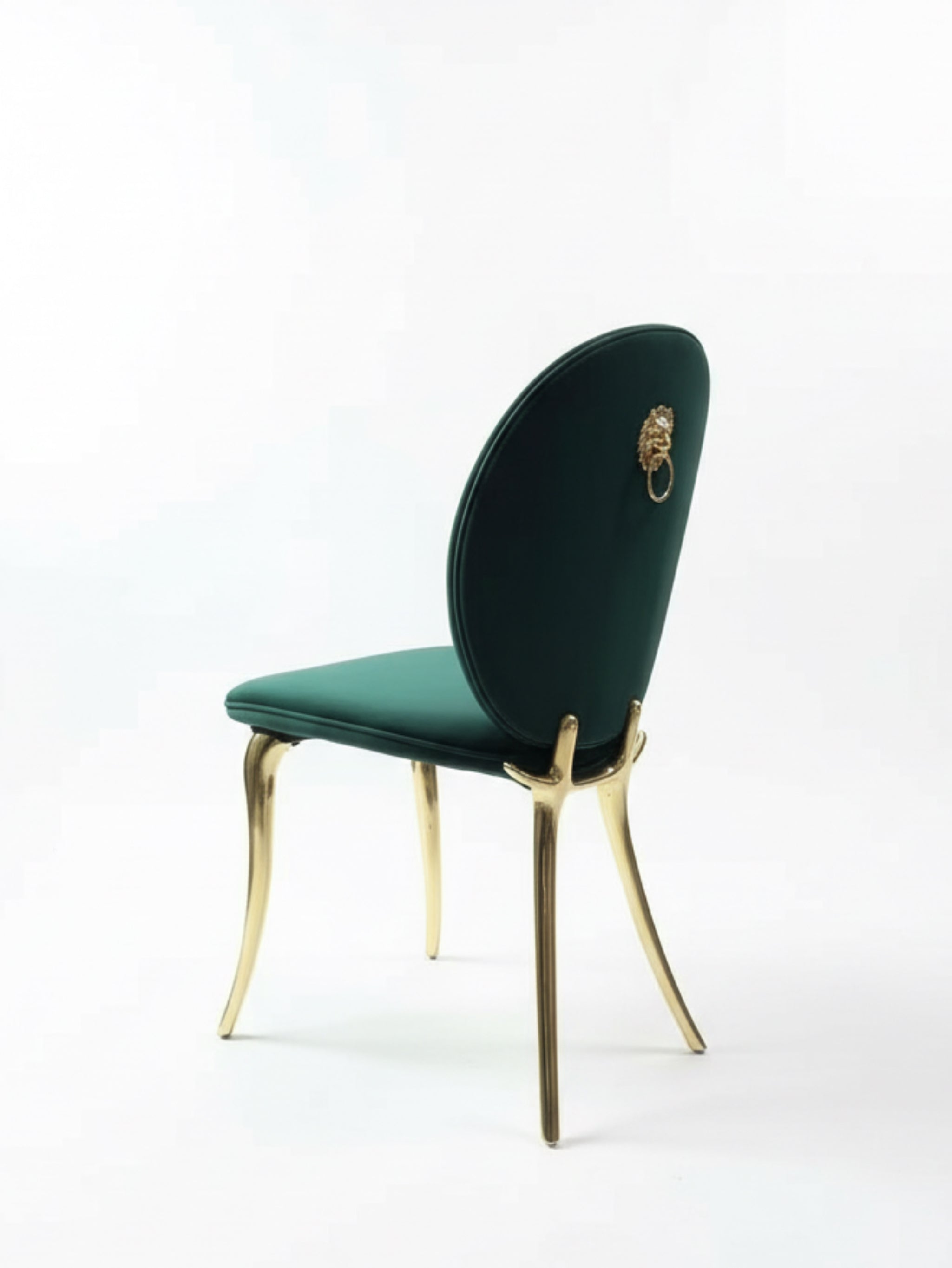 SOLEIL CHAIR High-end pure copper fabric dining chair