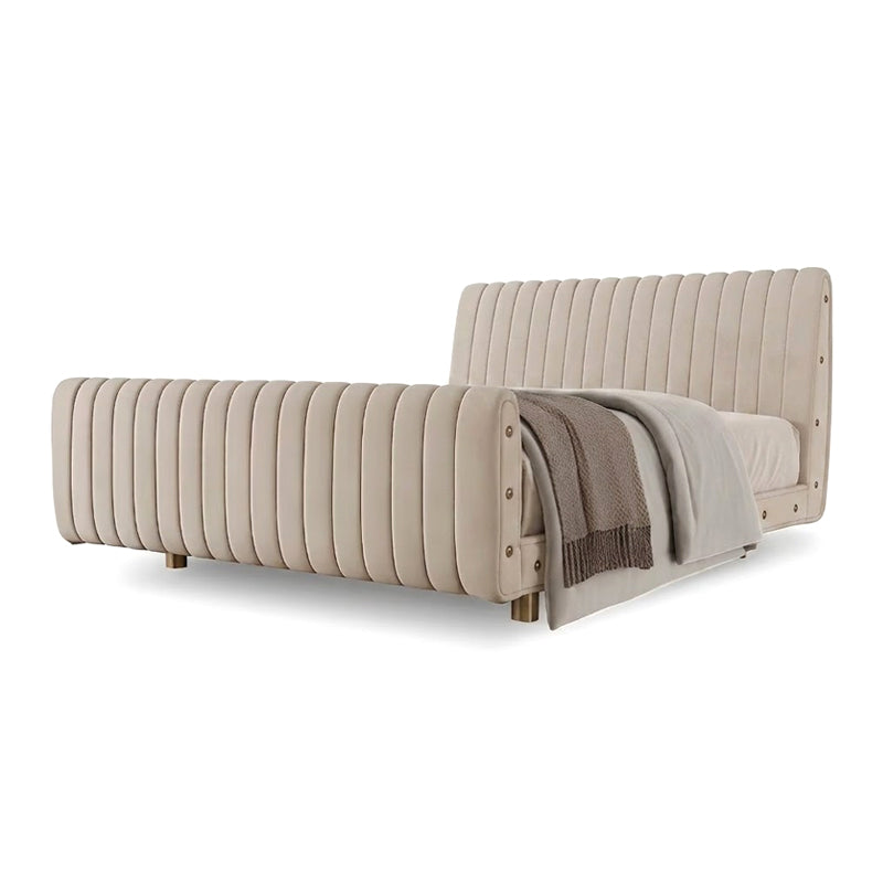 Sophia Villa Bedroom Luxury Modern Artistic Fabric Double Bed