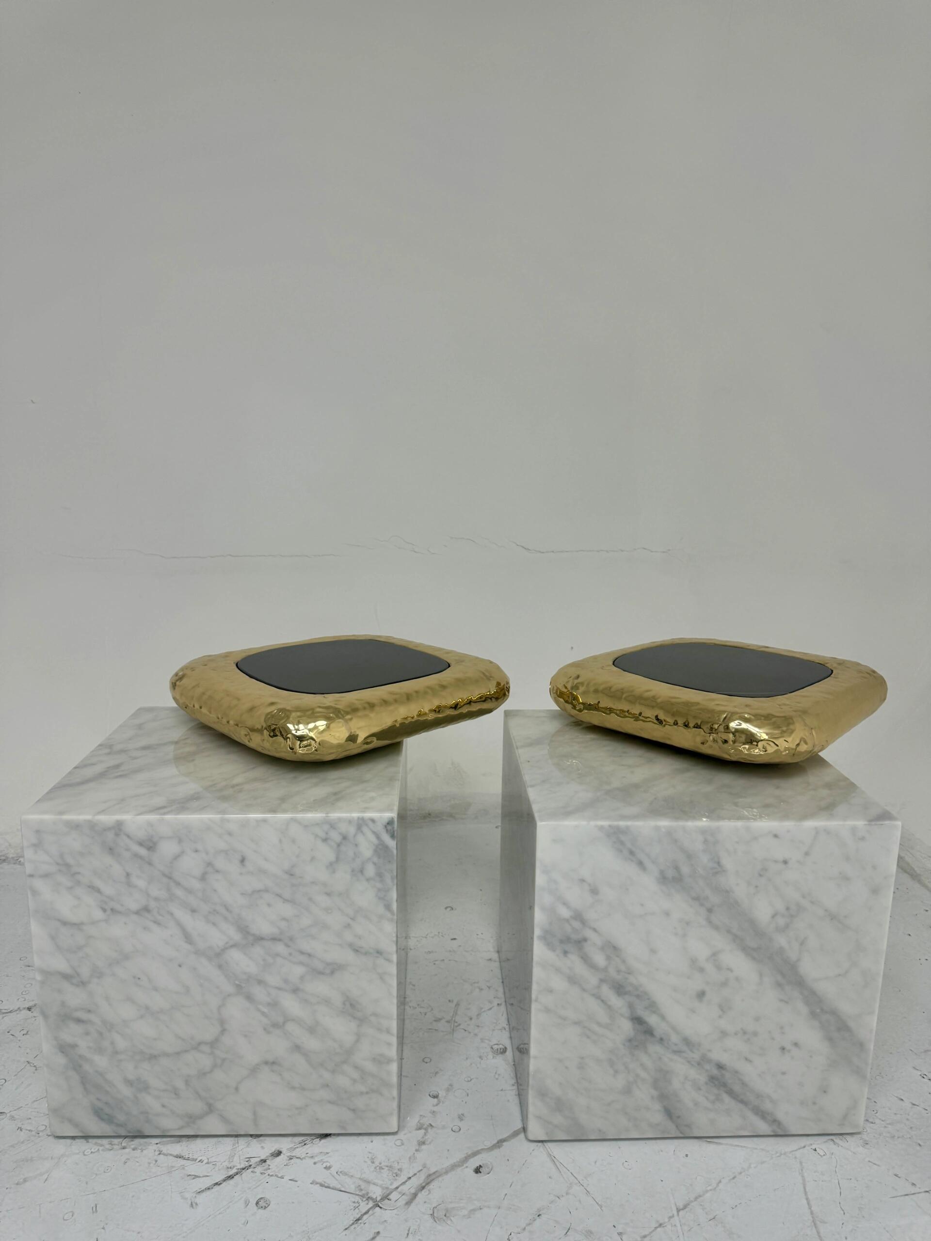 STONEHENGE SIDE  Light luxury art marble side table