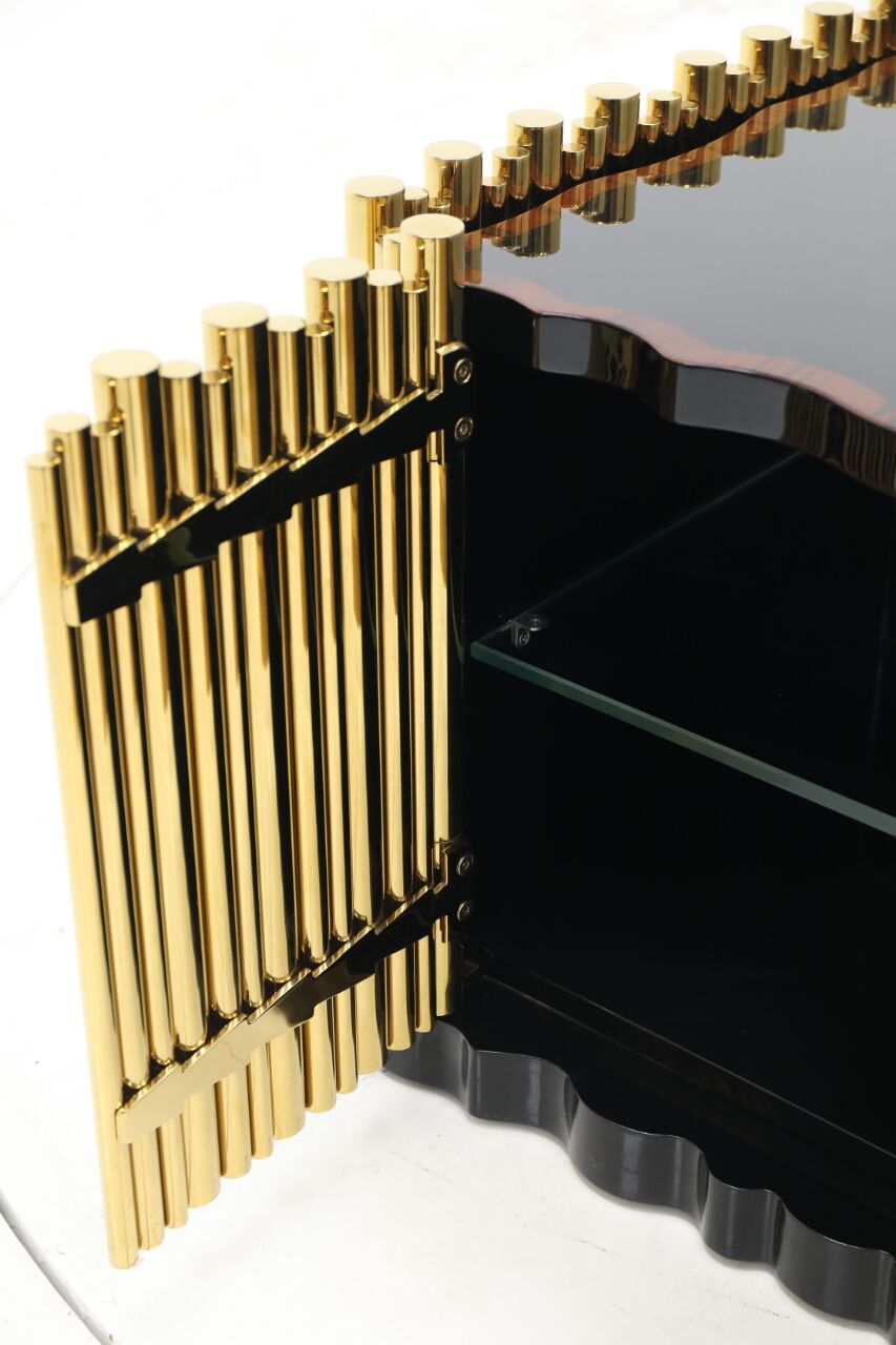 SYMPHONY Light luxury high-end metal wall-mounted Nightstand