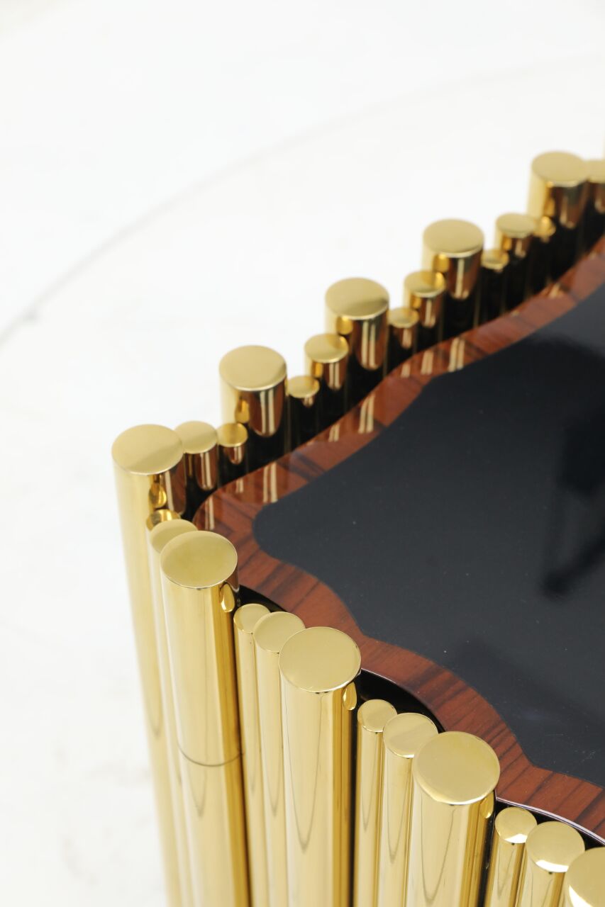 SYMPHONY Light luxury high-end metal wall-mounted Nightstand