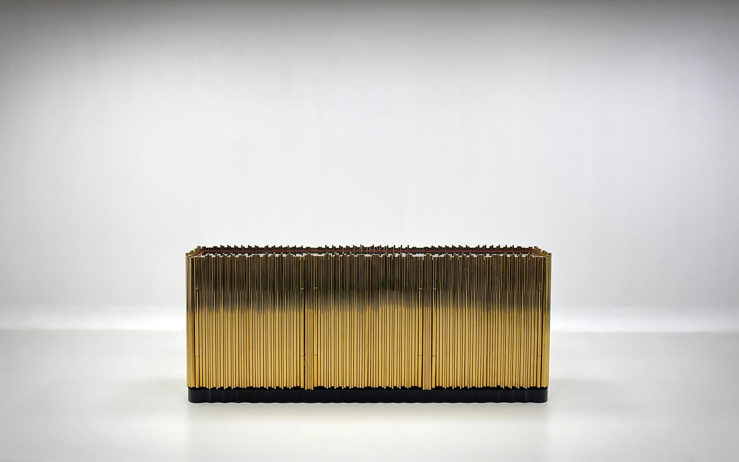 SYMPHONY Luxury minimalist stainless steel art sideboard