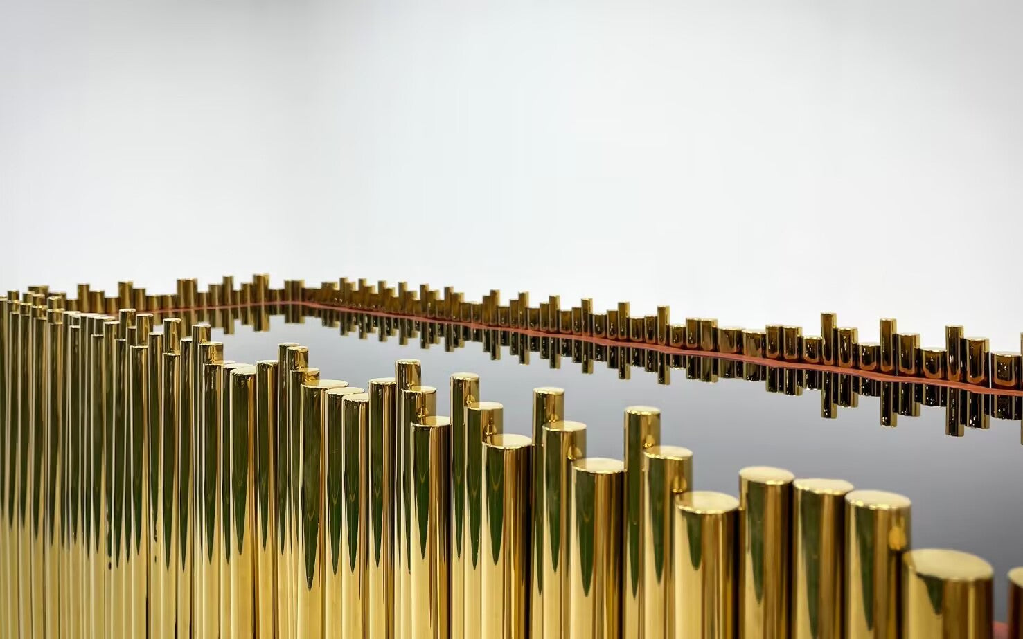 SYMPHONY Luxury minimalist stainless steel art sideboard