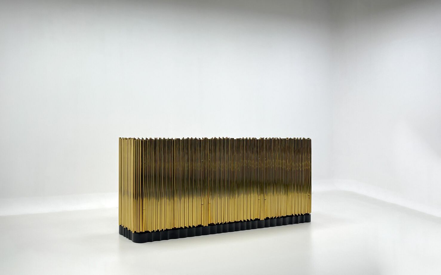 SYMPHONY Luxury minimalist stainless steel art sideboard