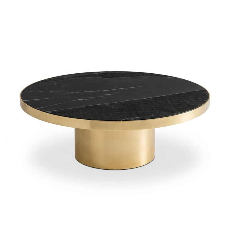 Sahara Creativity Unique Art Natural Marble Circular Coffee Table