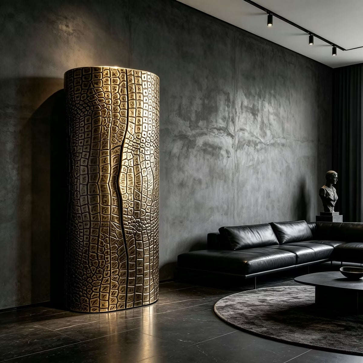 Savage Living Room Modern High-End Unique Creativity Metal Wine Cabinet
