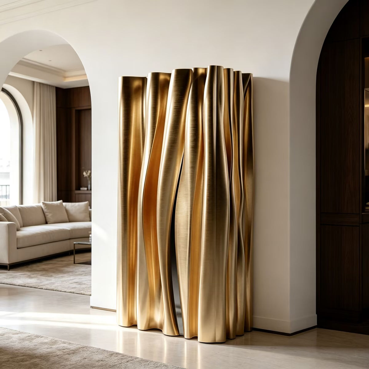 Seoul Luxury Irregular Tree-Root Styling Minimalist Solid Wood Wine Cabinet