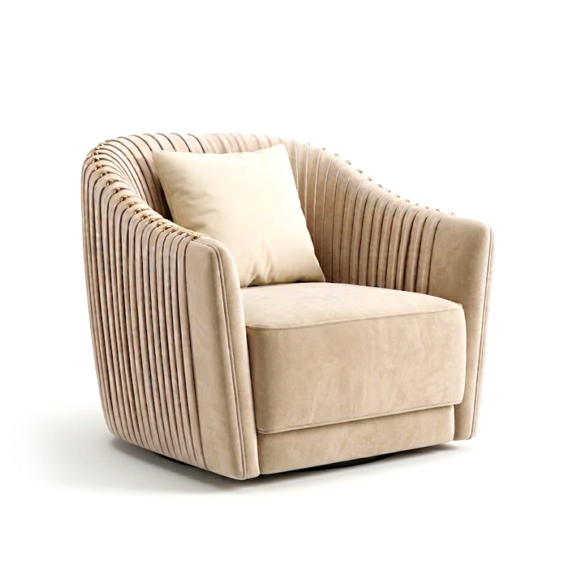Sharpei Designer Living Room Creative Solid Wood Leather Sofa Chair
