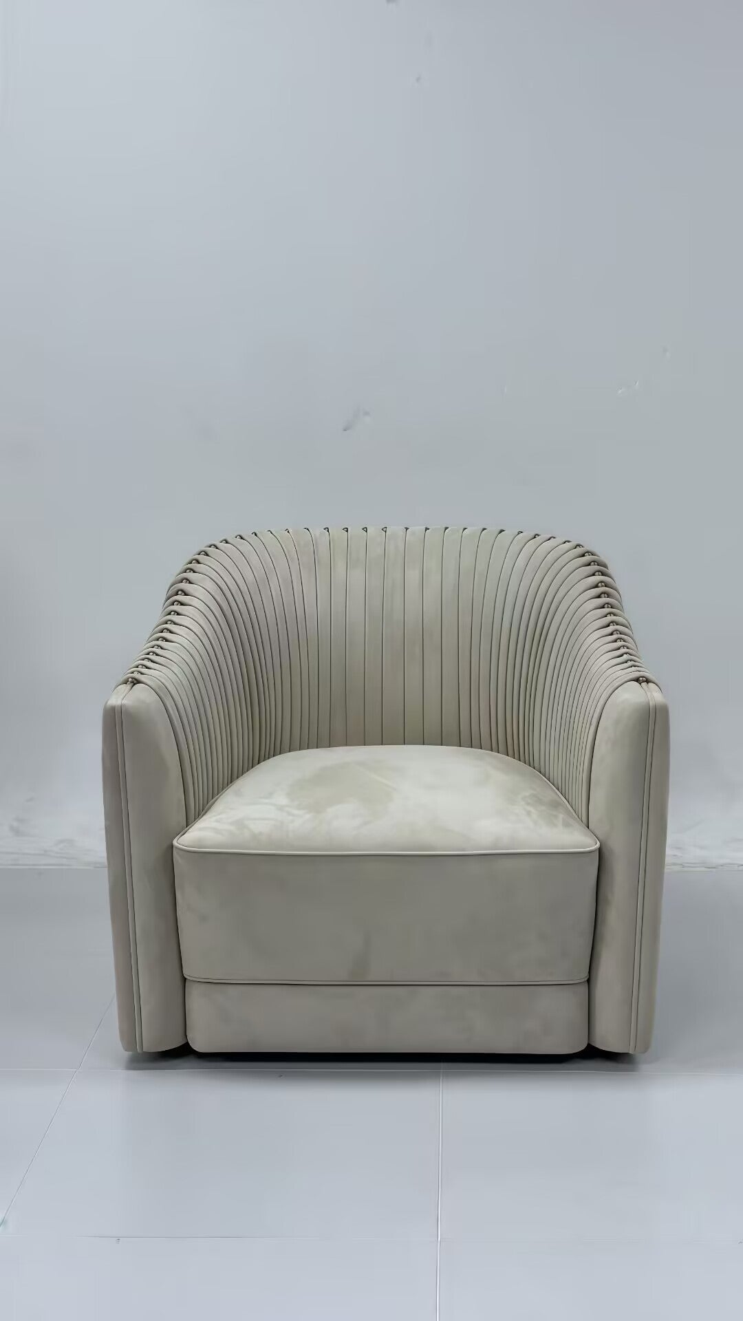 Sharpei Designer Living Room Creative Solid Wood Leather Sofa Chair
