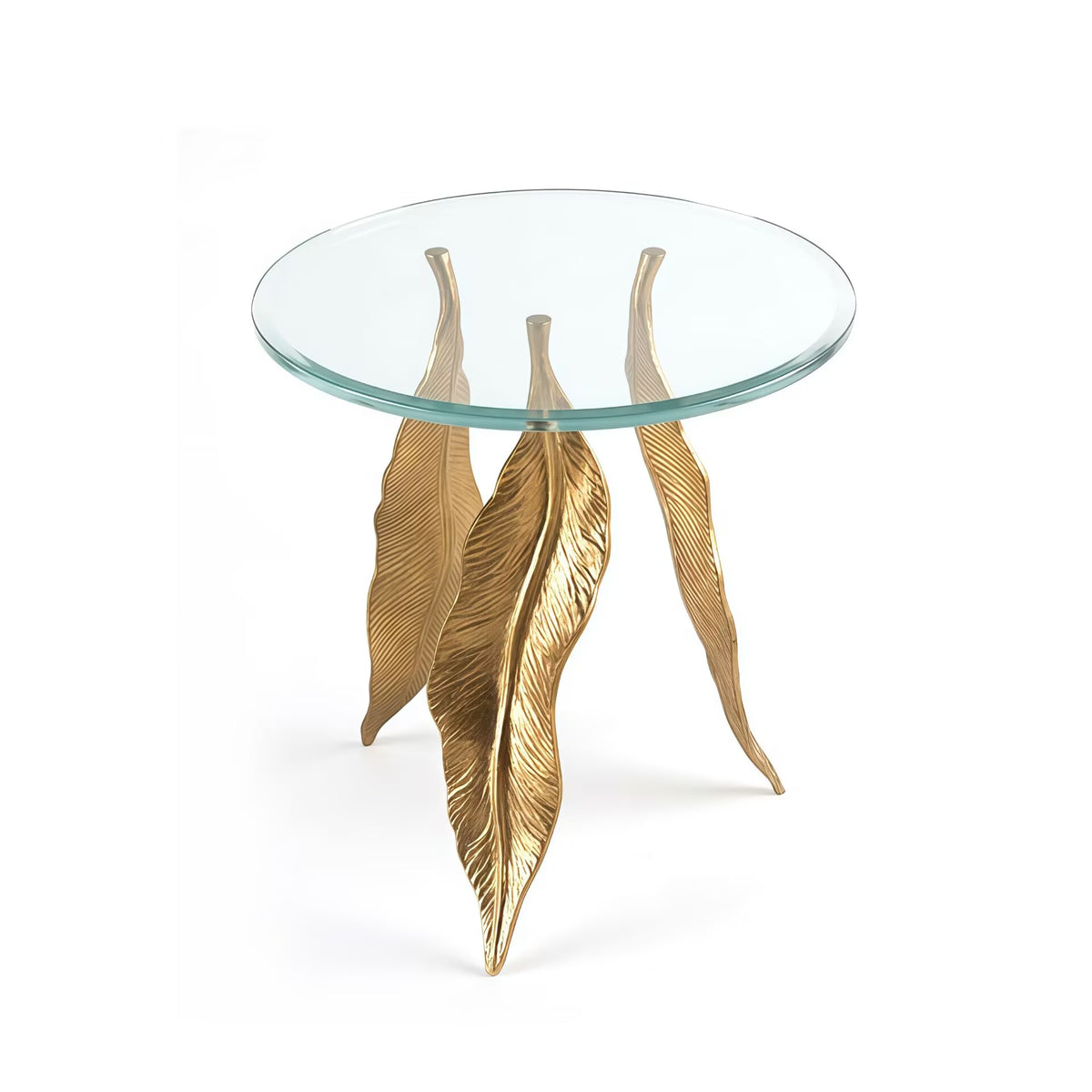 Modern Minimalist Living Room Metal Customize Glass Side Table
