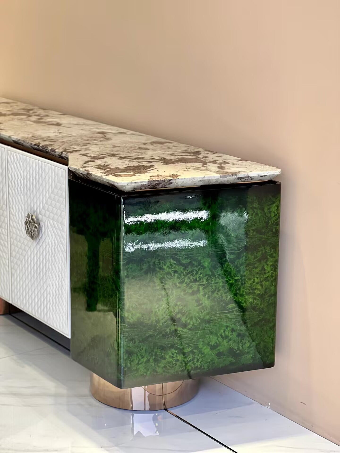 Modern Minimalism High-End Art Marble Customize Sideboard