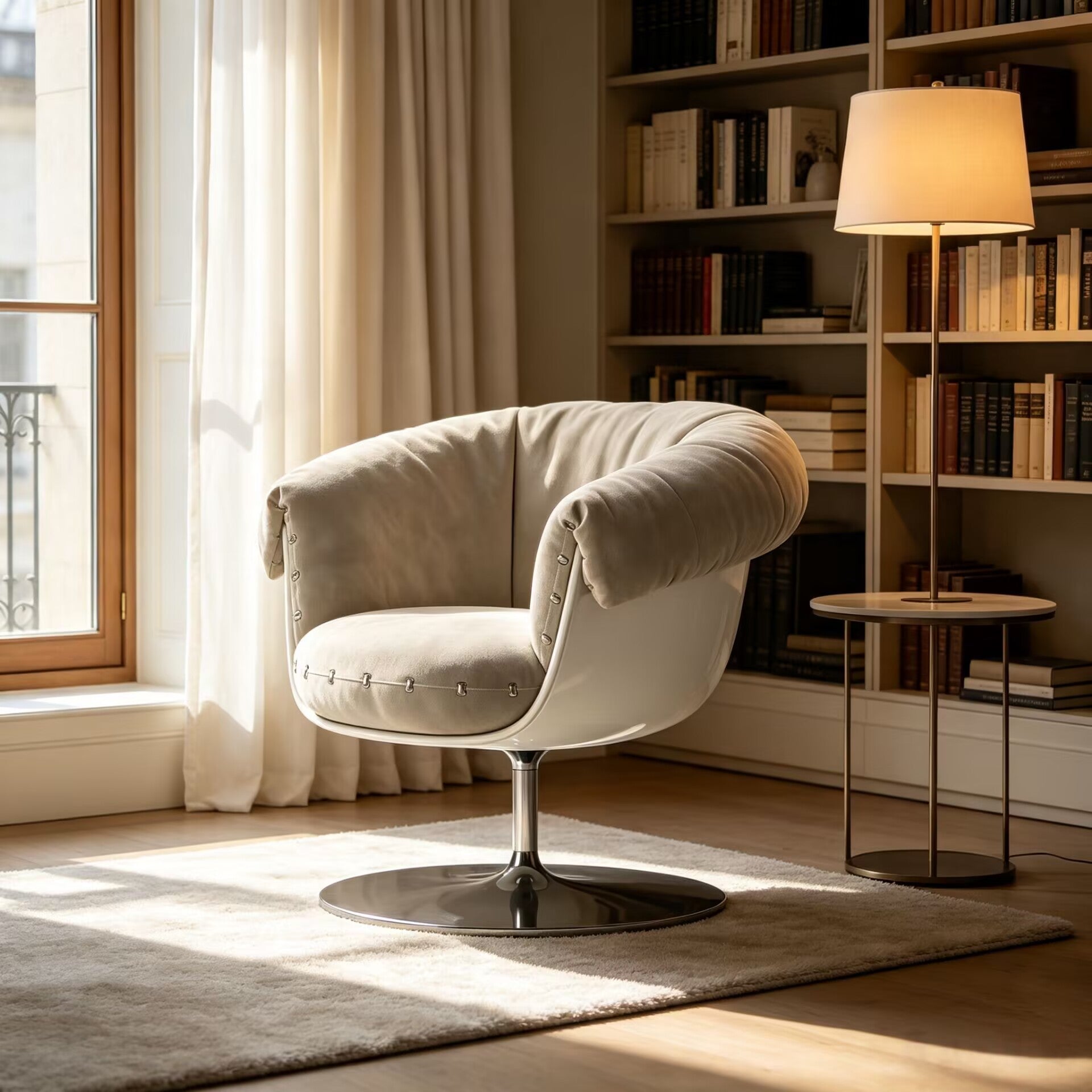 Modern Luxury Designer Upscale Art Simple Fabric Sofa Chair