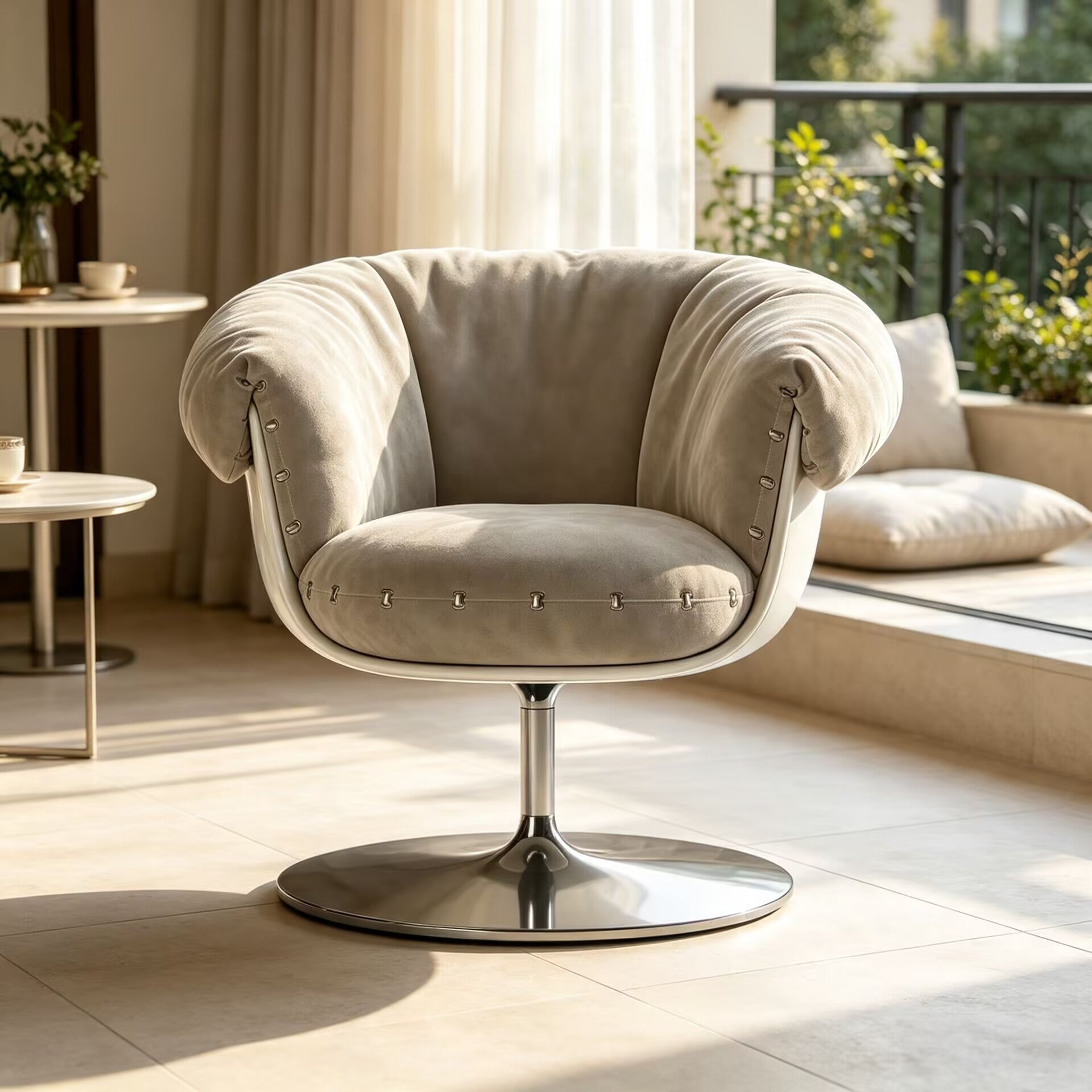 Modern Luxury Designer Upscale Art Simple Fabric Sofa Chair