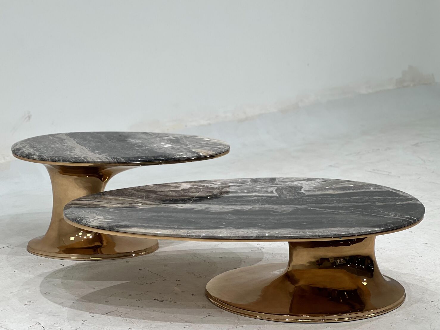 Sowilo High Modern Minimalist Luxury Stainless Steel Coffee Table